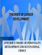 Anne roe theory of career